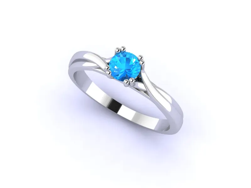 Anillo solitario 8